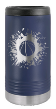 Load image into Gallery viewer, Basketball Laser Engraved Slim Can Insulated Koosie
