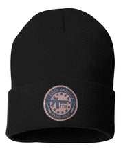 Load image into Gallery viewer, FAFO Leather Patch Beanie
