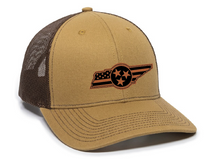 Load image into Gallery viewer, Tennessee State Tristar Leather Patch Hat
