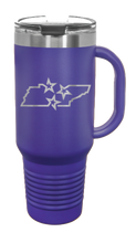 Load image into Gallery viewer, TN Tri-Star State 40oz Handle Mug Laser Engraved

