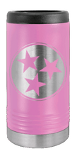 Load image into Gallery viewer, Tennessee Tri-Star Laser Engraved Slim Can Insulated Koosie
