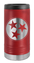 Load image into Gallery viewer, Tennessee Tri-Star Laser Engraved Slim Can Insulated Koosie
