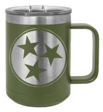 Load image into Gallery viewer, Tennessee Tri-Star Laser Engraved Mug (Etched)

