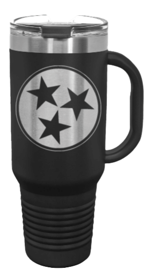 Tennessee Tri-Star 40oz Handle Mug Laser Engraved