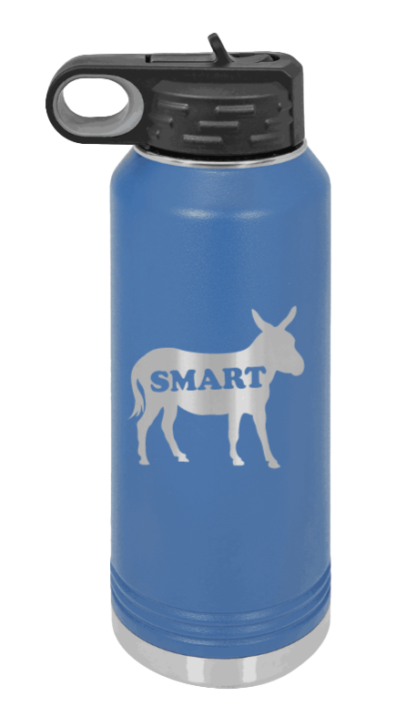 SmartAss - 32oz Water Bottle Laser Engraved- Royal Blue
