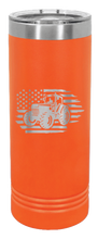 Load image into Gallery viewer, Tractor Flag 3 Laser Engraved Skinny Tumbler (Etched)
