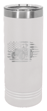 Load image into Gallery viewer, Tractor Flag 3 Laser Engraved Skinny Tumbler (Etched)
