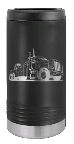 Tow Truck 2 Laser Engraved Slim Can Insulated Koosie