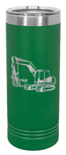 Load image into Gallery viewer, Excavator Laser Engraved Skinny Tumbler (Etched)
