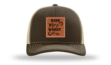 Load image into Gallery viewer, Ride More Worry Less Leather Patch Richardson 112 Hat