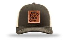 Load image into Gallery viewer, Ride More Worry Less Leather Patch Richardson 112 Hat