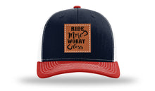 Load image into Gallery viewer, Ride More Worry Less Leather Patch Richardson 112 Hat