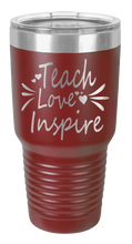 Load image into Gallery viewer, Teach Love Inspire Laser Engraved Tumbler (Etched)
