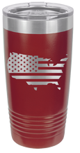 Load image into Gallery viewer, USA Flag Cutout - 20oz Tumbler