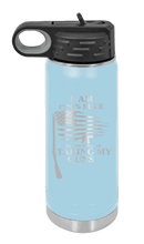 Load image into Gallery viewer, 1776% Sure No One Will Be Taking My Guns Water Bottle Laser Engraved ( Ethched)
