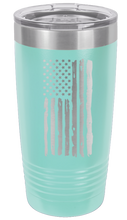Load image into Gallery viewer, Distressed Flag Laser Engraved Tumbler (Etched)
