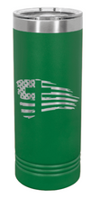 Load image into Gallery viewer, Cross Flag 2 Laser Engraved Skinny Tumbler (Etched)
