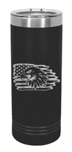 Load image into Gallery viewer, Eagle Flag 2 Laser Engraved Skinny Tumbler (Etched)
