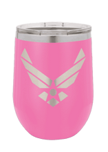 Load image into Gallery viewer, Air Force Laser Engraved Wine Tumbler (Etched)
