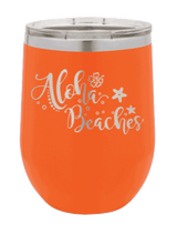Load image into Gallery viewer, Aloha Beaches Laser Engraved Wine Tumbler (Etched)
