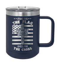 Load image into Gallery viewer, Cross Flag 3 Laser Engraved Mug (Etched)
