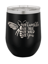 Load image into Gallery viewer, Bee Humble Laser Engraved Wine Tumbler (Etched)
