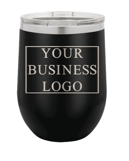 Personalized 12oz Wine Tumbler - Your Design or Logo  - Customizable - Laser Engraved