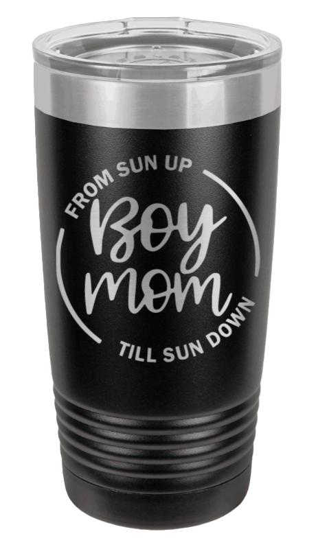 Mom Of Boys (CUSTOM) Laser Etched Tumbler