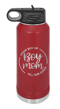 Load image into Gallery viewer, Boy Mom Laser Engraved Water Bottle (Etched)
