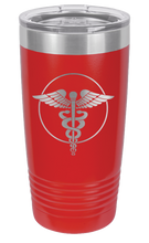 Load image into Gallery viewer, Caduceus Laser Engraved Tumbler (Etched)
