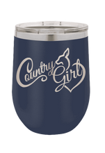 Load image into Gallery viewer, Country Girl Laser Engraved Wine Tumbler (Etched)
