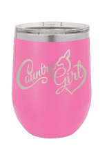 Load image into Gallery viewer, Country Girl Laser Engraved Wine Tumbler (Etched)
