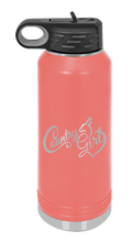 Load image into Gallery viewer, Country Girl Laser Engraved Water Bottle (Etched)
