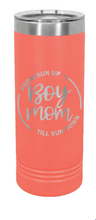 Load image into Gallery viewer, Boy Mom  Laser Engraved Skinny Tumbler (Etched)

