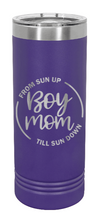 Load image into Gallery viewer, Boy Mom  Laser Engraved Skinny Tumbler (Etched)
