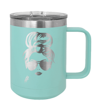 Load image into Gallery viewer, Hair Bun - Customizable - Laser Engraved Mug (Etched)
