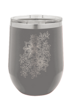 Load image into Gallery viewer, Cherry Blossom Design Laser Engraved Wine Tumbler (Etched)
