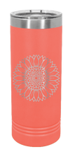 Load image into Gallery viewer, Sunflower Laser Engraved Skinny Tumbler (Etched)
