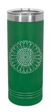 Load image into Gallery viewer, Sunflower Laser Engraved Skinny Tumbler (Etched)
