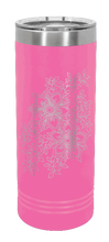 Load image into Gallery viewer, Cherry Blossoms Laser Engraved Skinny Tumbler (Etched)
