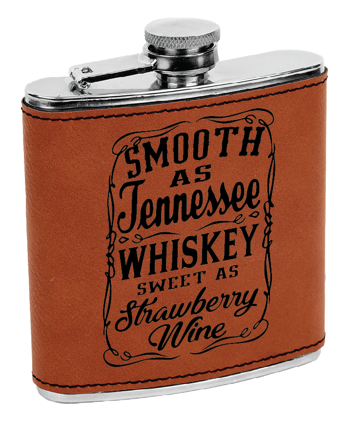 Tennessee Whiskey Laser Engraved Flask