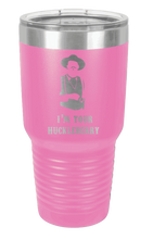Load image into Gallery viewer, Tombstone I&#39;m Your Huckleberry Laser Engraved Tumbler (Etched)
