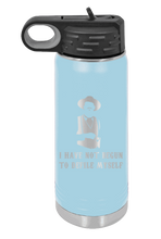 Load image into Gallery viewer, Tombstone I Have Not Yet Begun To Defile Myself Laser Engraved Water Bottle
