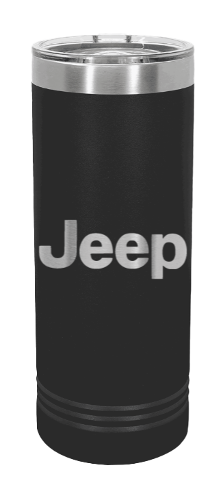 Jeep Laser Engraved Skinny Tumbler (Etched)