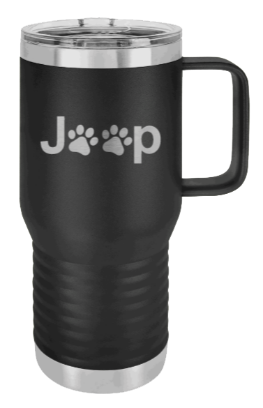 Jeep Paws Laser Engraved Mug (Etched)