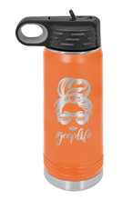 Load image into Gallery viewer, Jeep Life - Messy Bun Laser Engraved Water Bottle (Etched)
