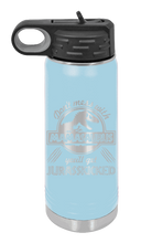 Load image into Gallery viewer, Don&#39;t Mess With Mamasaurus or you&#39;ll get Jurasskicked Laser Engraved Water Bottle (Etched)

