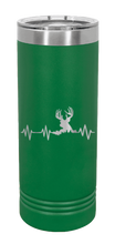 Load image into Gallery viewer, Deer Heartbeat Laser Engraved Skinny Tumbler (Etched)
