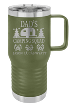 Load image into Gallery viewer, Dad&#39;s Camping Squad - Customizable Laser Engraved Mug (Etched)
