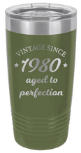 Load image into Gallery viewer, Aged to Perfection - Customizable Laser Engraved Tumbler (Etched)
